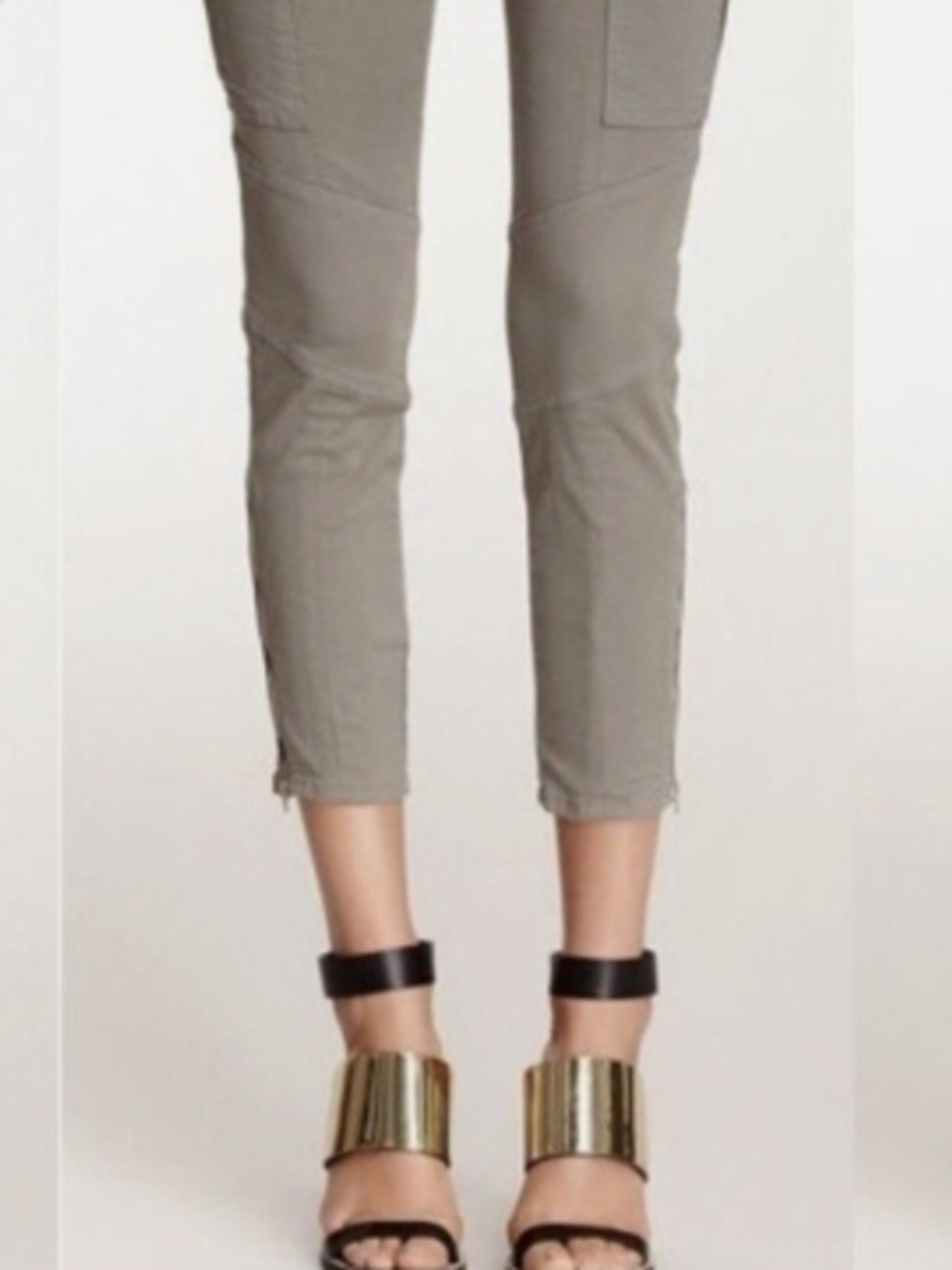J Brand Jeans Skinny Cargo Side pockets and ankle In Vintage Olive Size 28 - Picture 7 of 7